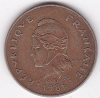 Polynésie Française . 100 Francs 1986, Cupro-nickel-aluminium - Französisch-Polynesien