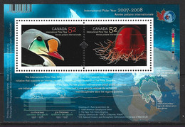 CANADA. BF 91 De 2007. Année Polaire Internationale/Eider/Méduse. - Año Polar Internacional