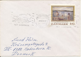 Denmark Ship Cover Paquebot M/F Danmark Rödby - Fehmern 28-12-1988 - Cartas & Documentos