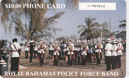 Bahamas, BS-BAT-0006D,Royal Police Force Band, 2 Scans.   GEM1A (Symmetric Black) - Bahamas