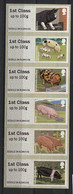 206 GRANDE BRETAGNE 2012 - Y&T 33/38 Distributeur Adhesif - Cochon Porc - Neuf ** (MNH) Sans Charniere - Post & Go (distributeurs)