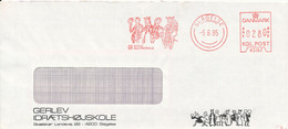 Denmark Cover With Meter Cancel Slagelse 5-6-1985 (Gerlev Idrätshöjskole) - Lettres & Documents