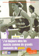 Carte Postale "Cart'Com" (2001) - Hors-jeu La Violence ! (Yannick Souvré - Basket) - Basket-ball