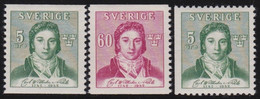 Sweden   .    Y&T   .      296/297    .     *     .     Mint-hinged - Ungebraucht