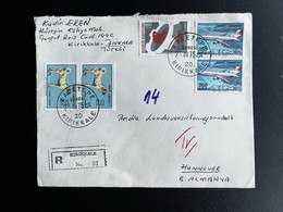 TURKEY 1975 REGISTERED LETTER KIRIKKALE TO HANNOVER 24-03-1975 TURKIJE TURKIYE - Storia Postale