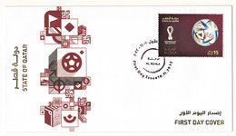 Official Match Ball AL RIHLA By ADIDAS - 2022 FIFA World Cup Soccer / Football - First Day Cover From Qatar Post FDC - 2022 – Qatar