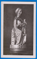 Vierge Et L' Enfant En Bois, Carte Photo Non Identifié - Vergine Maria E Madonne
