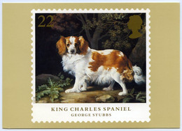 PHQ : GEORGE STUBBS - DOGS, KING CHARLES SPANIEL, 1991 : FIRST DAY OF ISSUE, LONDON N1, FINCHLEY (10 X 15cms Approx.) - PHQ-Cards