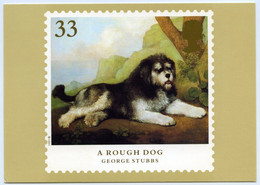 PHQ : GEORGE STUBBS - DOGS, A ROUGH DOG, 1991 : FIRST DAY OF ISSUE, LONDON N1, FINCHLEY (10 X 15cms Approx.) - PHQ Cards