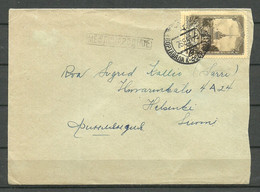 RUSSLAND RUSSIA 1957 International Cover To Finland Michel 1683 (1954) As Single - Cartas & Documentos