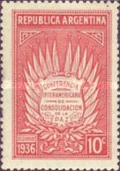 ARGENTINA - AÑO 1936 -  Congreso Interamericano Para El Mantenimiento De La Paz. Buenos Aires. - Neufs