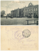 Latvia Jelgava Mitau Der Bahnhof Stazija 1916 - Lettonie