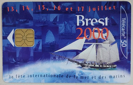 France. Telecom. F1064. Brest 2000. Sailing Ship - 5 Eenheden