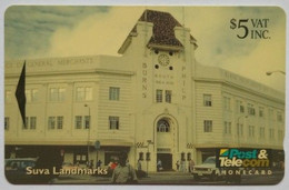 Fiji $5  11FJC " Suva Landmarks , Burns Philp Building " - Fidji