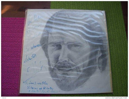 MICHEL  FONTAYNE   °°  BLESSURE  °  AUTOGRAPHE  SUR VINYLE  33 TOURS - Autographs