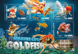 2016 SIERRA LEONE MNH  GOLDFISH  |  Yvert&Tellier Code: 5841-5844  |  Michel Code: 7018-7021  |  Scott Code: 3678 - Sierra Leone (1961-...)