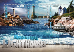 2016 SIERRA LEONE MNH  LIGHTHOUSES  |  Yvert&Tellier Code: 5885-5888  |  Michel Code: 7103-7106  |  Scott Code: 3685 - Sierra Leone (1961-...)