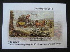 Österreich VÖPh Jahresgabe 2013 Mit Block Hist. Postfahrzeuge ANK 3126 - Cartas & Documentos