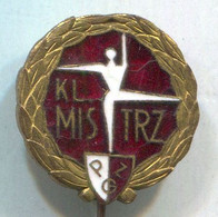 Gymnastics - Poland Federation, Vintage Pin Badge Abzeichen, Enamel - Gymnastique