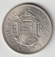 GREAT BRITAIN 1967: 1/2 Crown, KM 907 - K. 1/2 Crown