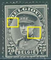 BELGIUM - 1934 - MH/* - POINT BLANC DERRIERE LA NUQUE - COB 384 Luppi V28 - Lot 25574 - Andere & Zonder Classificatie