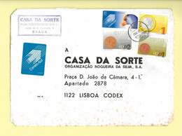 TIMBRES - BRIEFMARKEN - FRANCOBOLLI - STAMPS - LETTRE POSTE BLEU - PORTUGAL - TIMBRES MONNAIE DE L'EURO ET OISEAUX - Covers & Documents