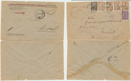 Austria Bukowina Now Ukraine Ex Offo Stationery Cover Romania 1921 Scarce Reusage On The Both Sides Czernowitz - Dienstmarken