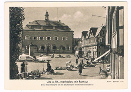 D-14621  LINZ AM RHEIN : Marktplatz Mit Rathaus - Linz A. Rhein