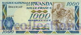 RWANDA 1000 FRANCS 1988 PICK 21a UNC - Rwanda