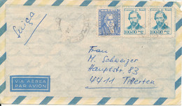 Brazil Air Mail Cover With More Stamps Sent To Switzerland 21-10-1966 - Cartas & Documentos