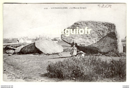 56 MORBIHAN / LOCMARIAQUER / LE MENER-KROECH , PIERRE DE LA FÉE , MENHIR BRISÉ PAR LA FOUDRE / ANIMÉE - Locmariaquer