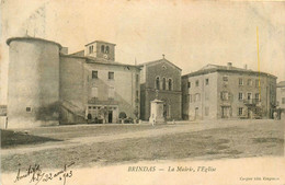 Brindas * Place De La Mairie Et L'église * Café Restaurant BRUN - Andere & Zonder Classificatie