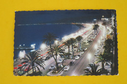 CPSM NICE  (06) La Nuit Sur La Promenade Des Anglais - Nizza By Night