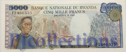 RWANDA 5000 FRANCS 1988 PICK 22 UNC - Ruanda