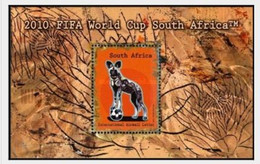 South Africa RSA 2006 - S/S 2010 FIFA World Cup Football Game Soccer Sports Animals Mammal Stamp SG 1592 - 2010 – África Del Sur