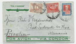 ARGENTINA LETTRE COVER VIA CONDO POR AVION BUENOS AIRES 1936 TO GERMANY - Posta Aerea