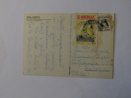 BRAZIL POSTCARD TO ITALY 1970 - Used Stamps