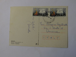 BRAZIL POSTCARD TO ITALY 1979 - Used Stamps
