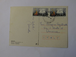 BRAZIL POSTCARD TO ITALY 1979 - Usati