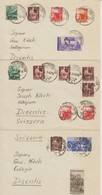 Italia, Cp1, 1947, 3 Covers Roma > Disentis, Switzerland, Siehe Scans! - 1946-47 Période Corpo Polacco