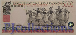 RWANDA 5000 FRANCS 1998 PICK 28a UNC - Ruanda