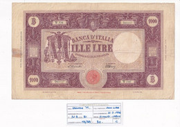 ITALIA 1000 LIRE 22-07-1946 CAT. N° 51B - 1.000 Lire