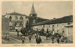 Beney En Woëvre * Place Du Marché * Sous Occupation Allemande WW1 Guerre 14/18 War - Sonstige & Ohne Zuordnung