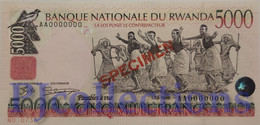 RWANDA 5000 FRANCS 1998 PICK 28s SPECIMEN UNC - Ruanda