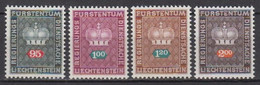 Liechtenstein , D 53-56 , Xx   (M 3010) - Dienstmarken