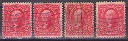 UNITED STATES 1902 Mi 139 PRESIDENT GEORGE WASHINGTON,2c,different Color USED - Unused Stamps