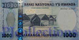 RWANDA 1000 FRANCS 2004 PICK 31 UNC PREFIX "AA" - Rwanda