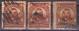 UNITED STATES 1902 Mi 141 U.GRANT,4c,different Color USED - Unused Stamps
