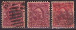 UNITED STATES 1902 Mi 143 J. GARFIELD 6c,different Color USED - Unused Stamps