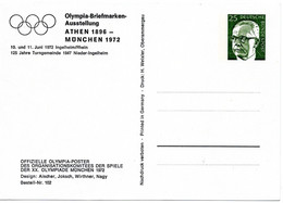 55746 - Bund - 1972 - 25Pfg Heinemann PGAAnsKte "Olympia Muenchen 1972", Ungebraucht - Estate 1972: Monaco